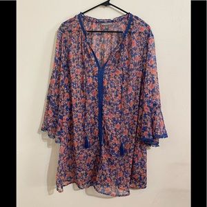 Jessica London sheer top